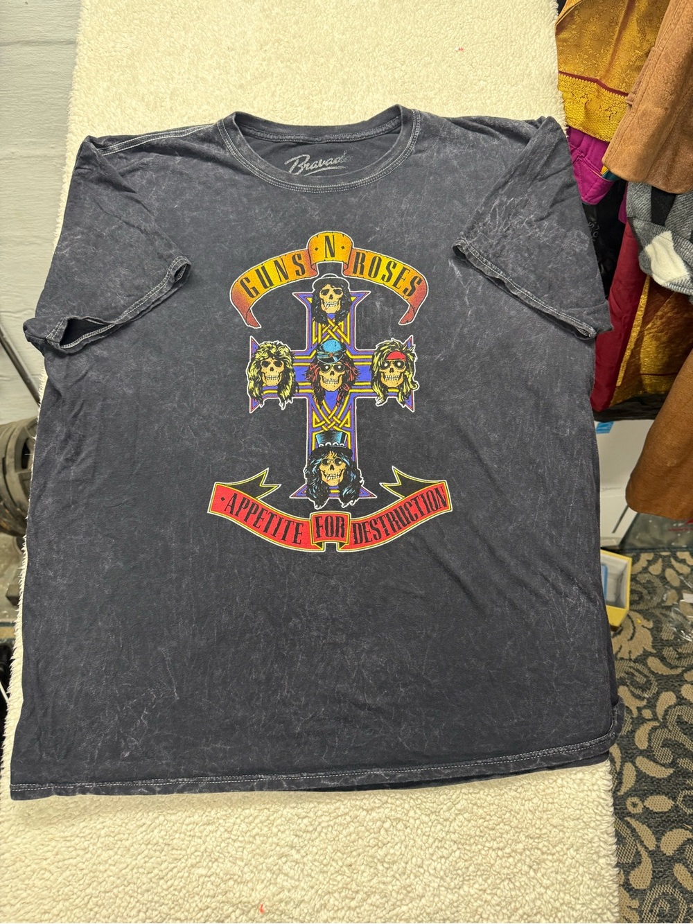 Guns N Roses Black 'Appetite for Destruction' Graphic short sleeve Tee, size XL